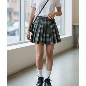 No Boundaries Tartan Skirt Juniors Sz XXXL Pleated Plaid Schoolgirl Coquette New